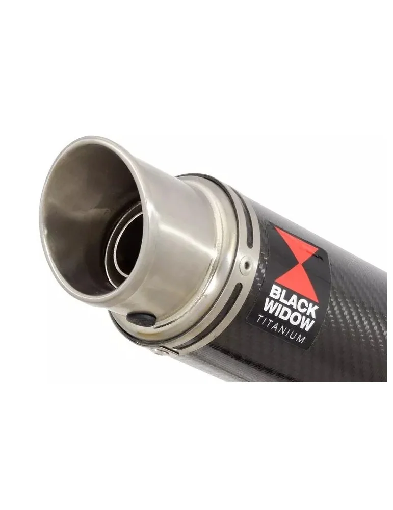 XT125R XT125X Tube de raccord & Silencieux GP Rond En Carbone + Canule en Titane 230mm