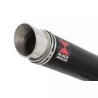 XT125R XT125X Tube de raccord & Silencieux Rond GP Style Noir En Inox 230mm