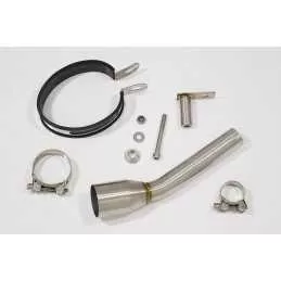 XT125R XT125X Tube de raccord & Silencieux Ovale Noir En Inox 230mm