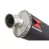 XT125R XT125X Tube de raccord & Silencieux Ovale Noir En Inox 400mm